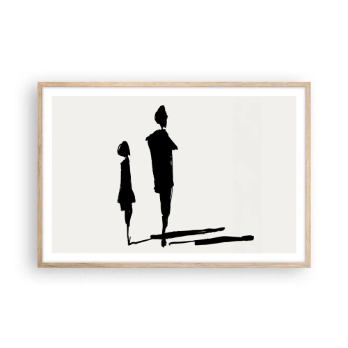 Plakat w ramie jasny dąb - Na pewno razem? - 91x61 cm