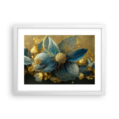 Plakat w białej ramie - Zakwitnąć złotem - 40x30 cm
