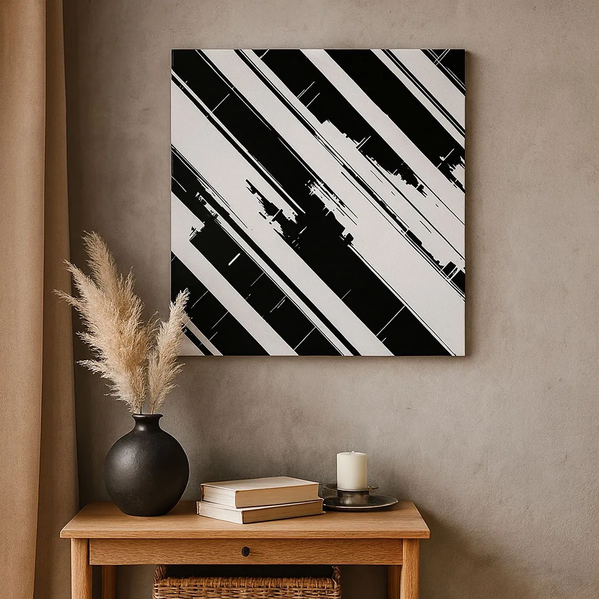 Obraz na płótnie - Kompozycja intensywna i dynamiczna - 30x30 cm