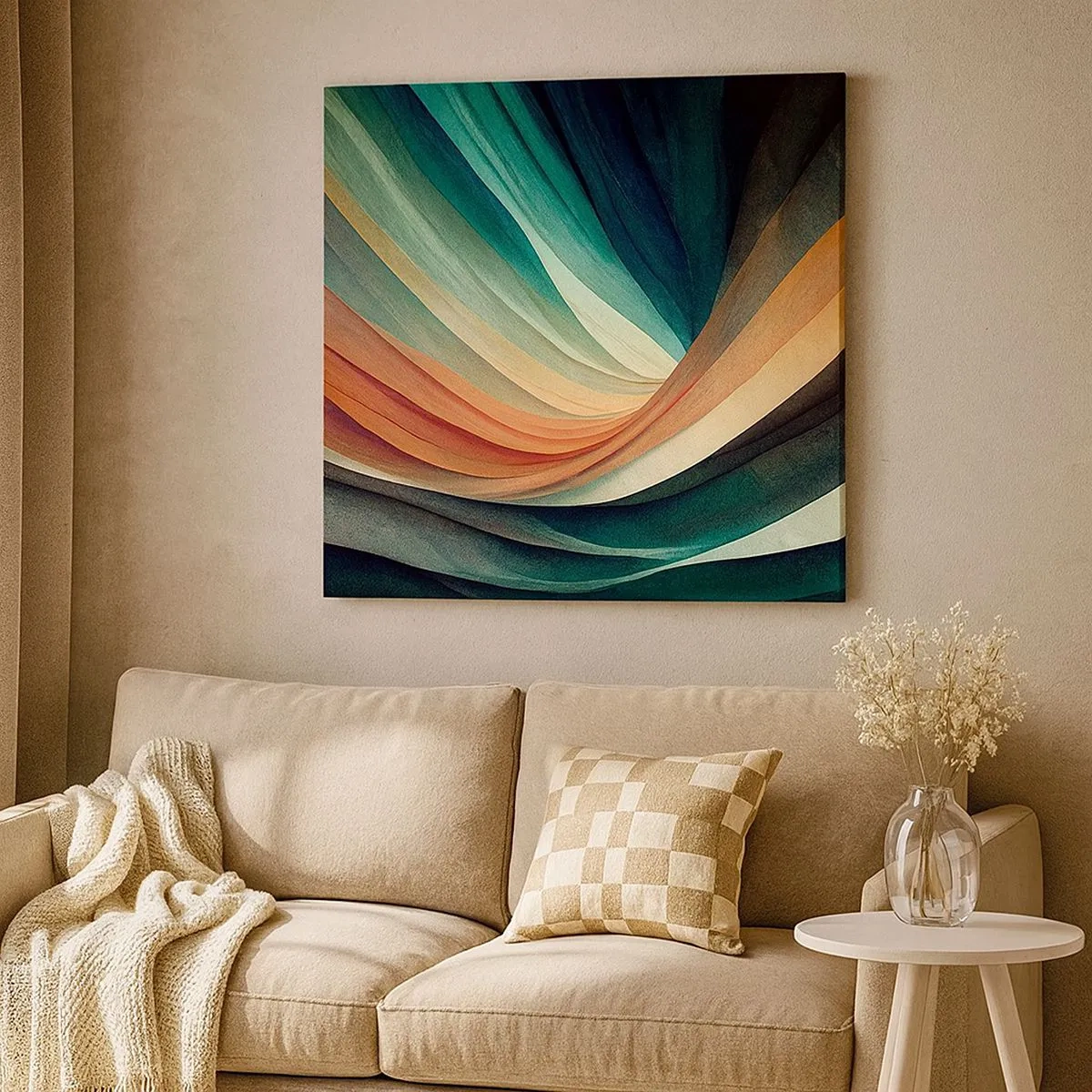 Obraz na płótnie - Utkane z barw - 30x30 cm