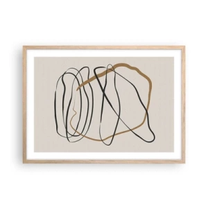 Plakat w ramie jasny dąb - Kompozycja – taniec opętaniec - 70x50 cm