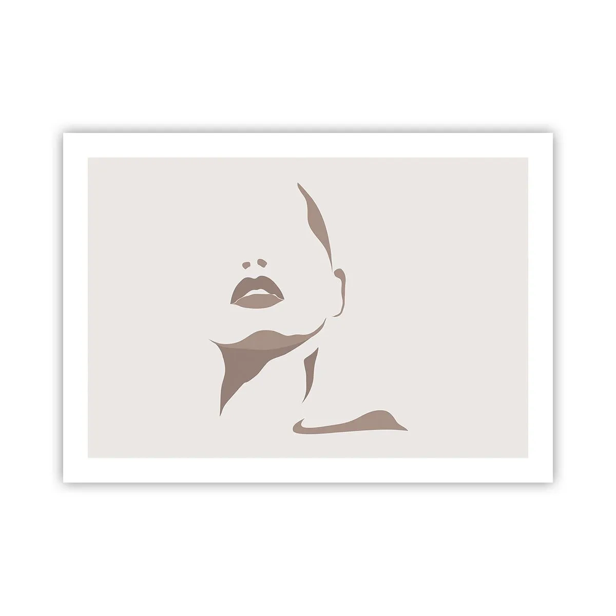 Plakat - Stworzona ze światła i cienia - 70x50 cm
