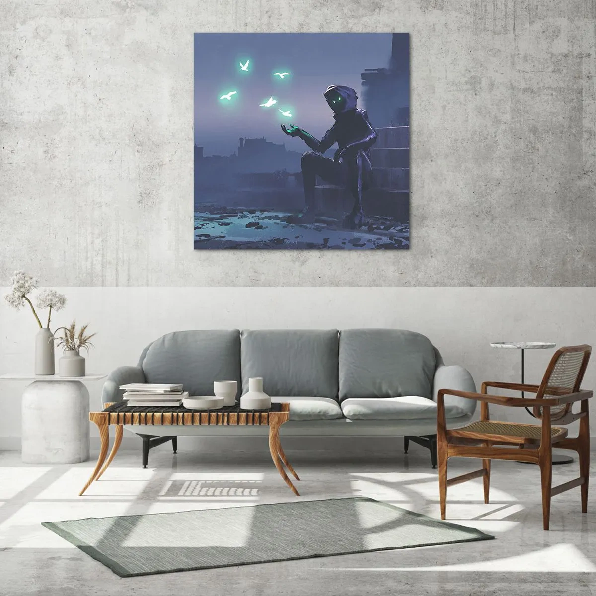 Obraz na szkle - Życie powróci - 60x60 cm