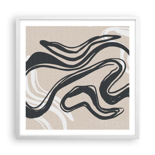 Plakat w białej ramie - Ekspresja zwielokrotniona - 60x60 cm