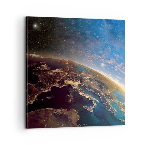 Obraz na płótnie - Spójrzmy na siebie z dystansu - 60x60 cm