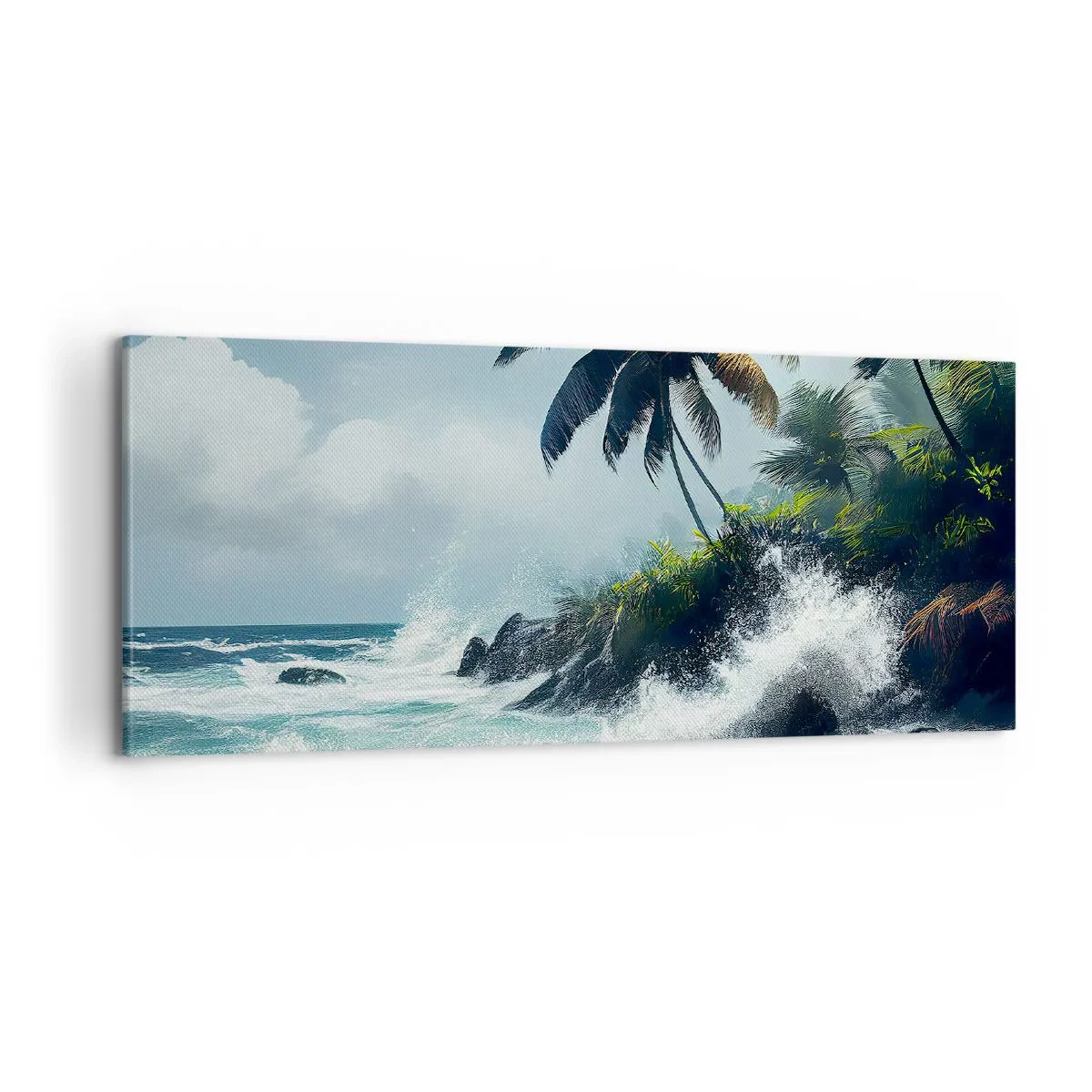 Obraz na płótnie - Na tropikalnym brzegu - 100x40 cm