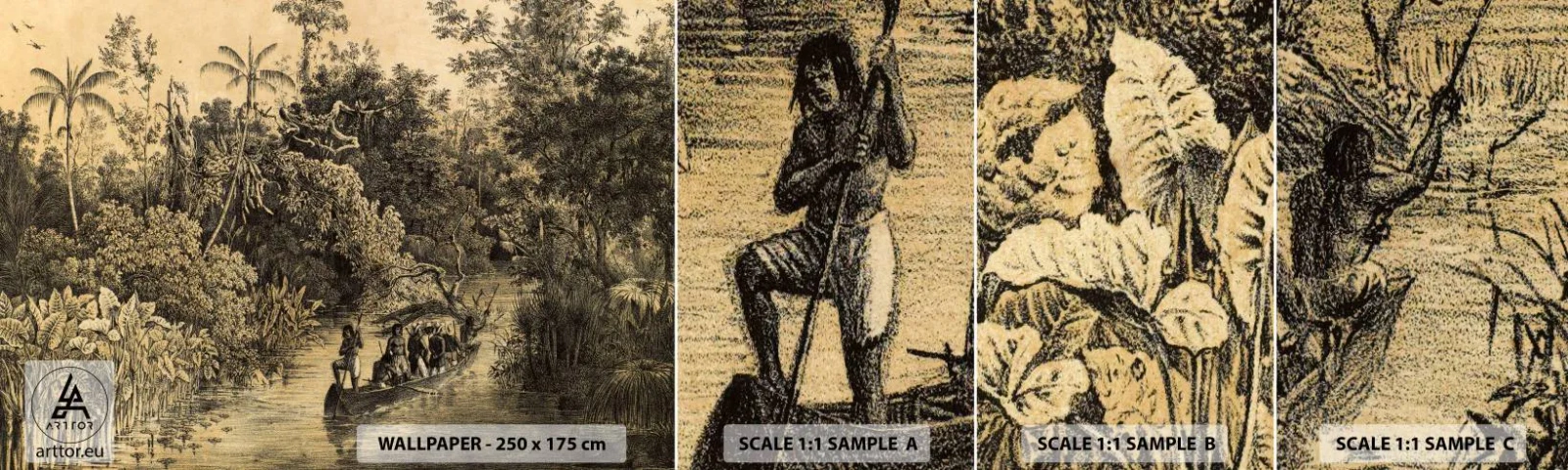 Fototapeta Próbka Standard Eco - Wyprawa do źródła - Dżungla, Amazonia, Tropiki - 100x30 cm