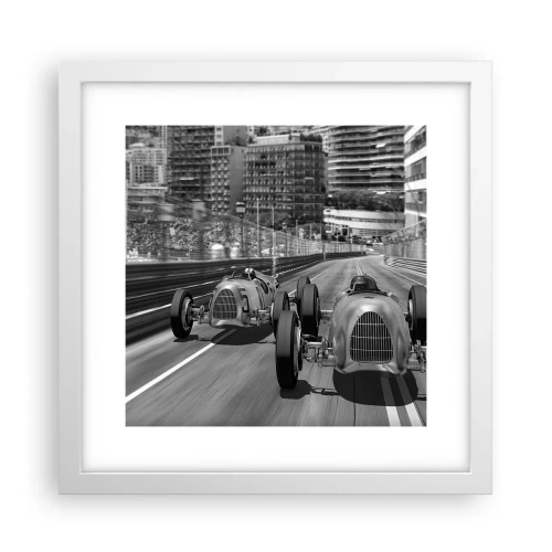 Plakat w białej ramie - Dawno temu w Monte Carlo - 30x30 cm
