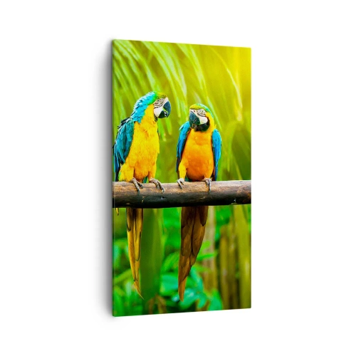 Obraz na płótnie - A słyszałaś, że ona…? - 45x80 cm