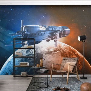 Fototapeta Standard Eco - Uważny obserwator - Kosmos, Statek Kosmiczny, Wahadłowiec - 400x280 cm