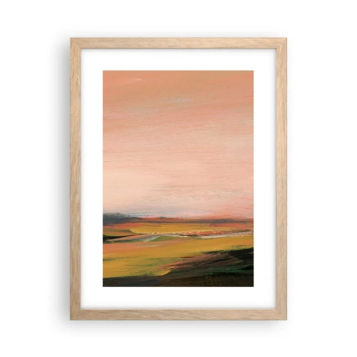 Plakat w ramie jasny dąb - W różowej tonacji - 30x40 cm