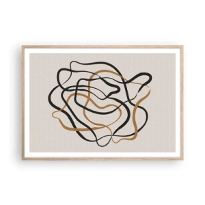 Plakat w ramie jasny dąb - Wszystko się pokręciło - 100x70 cm