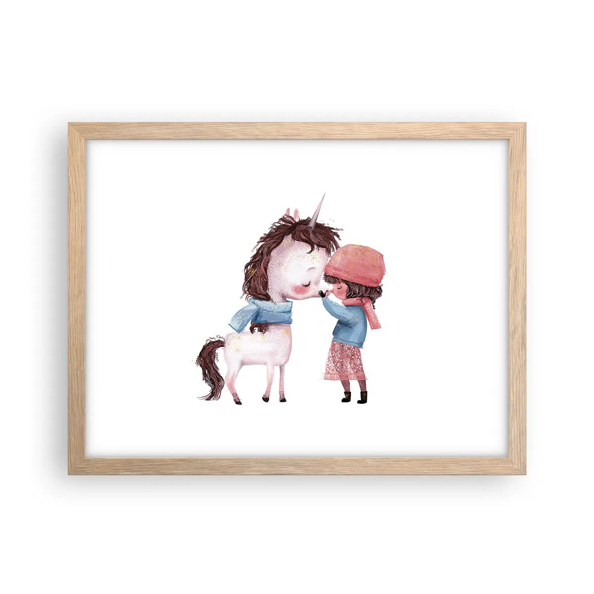 Plakat w ramie jasny dąb - Zimowa opowieść - 40x30 cm