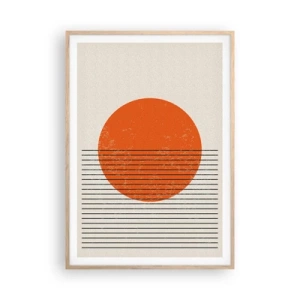 Plakat w ramie jasny dąb - Zawsze słońce - 70x100 cm