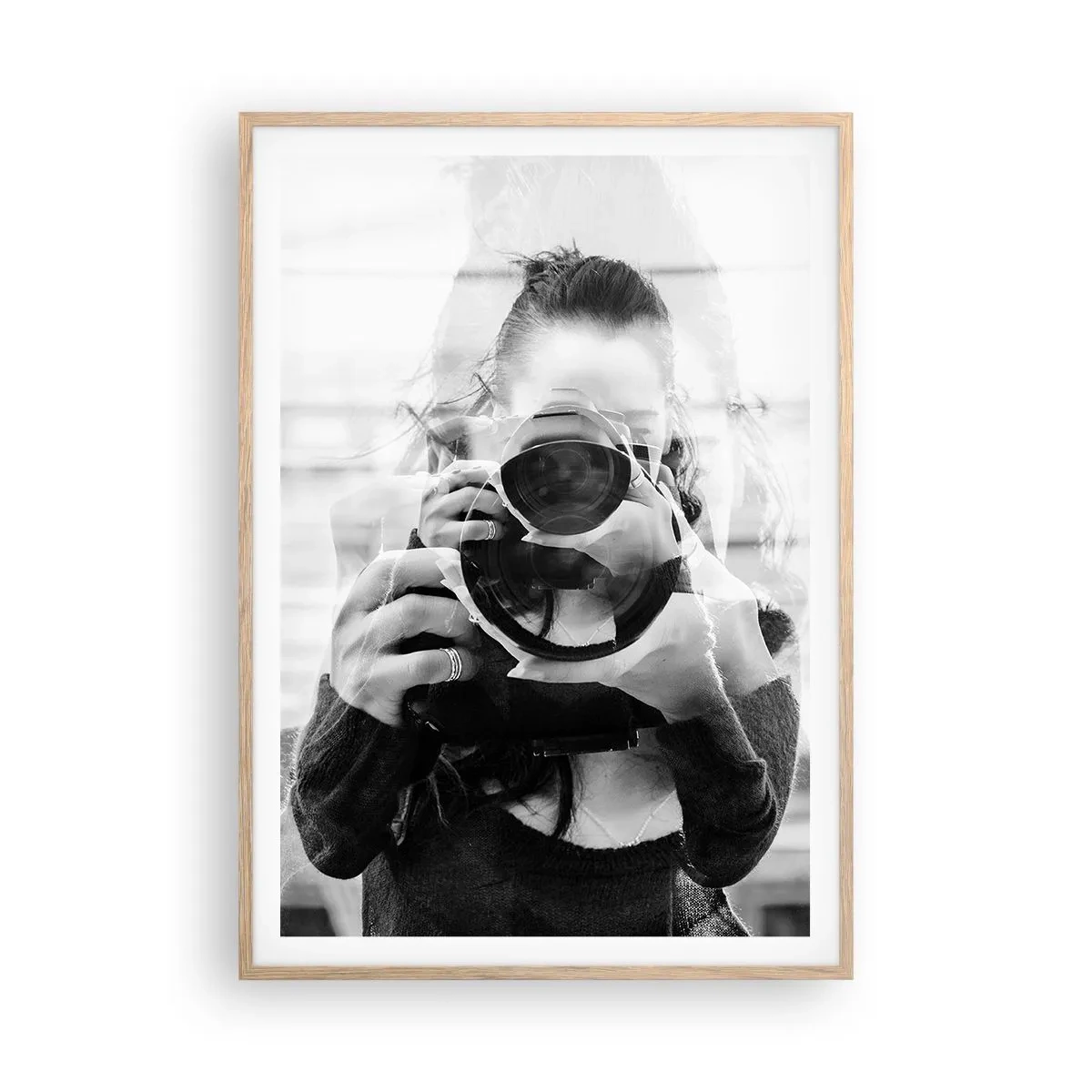 Plakat w ramie jasny dąb - Twórca i tworzywo - 70x100 cm