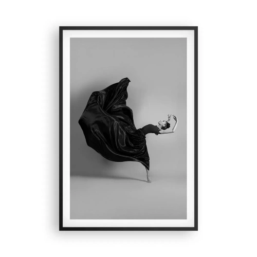 Plakat w czarnej ramie - Uskrzydlona muzyką - 61x91 cm