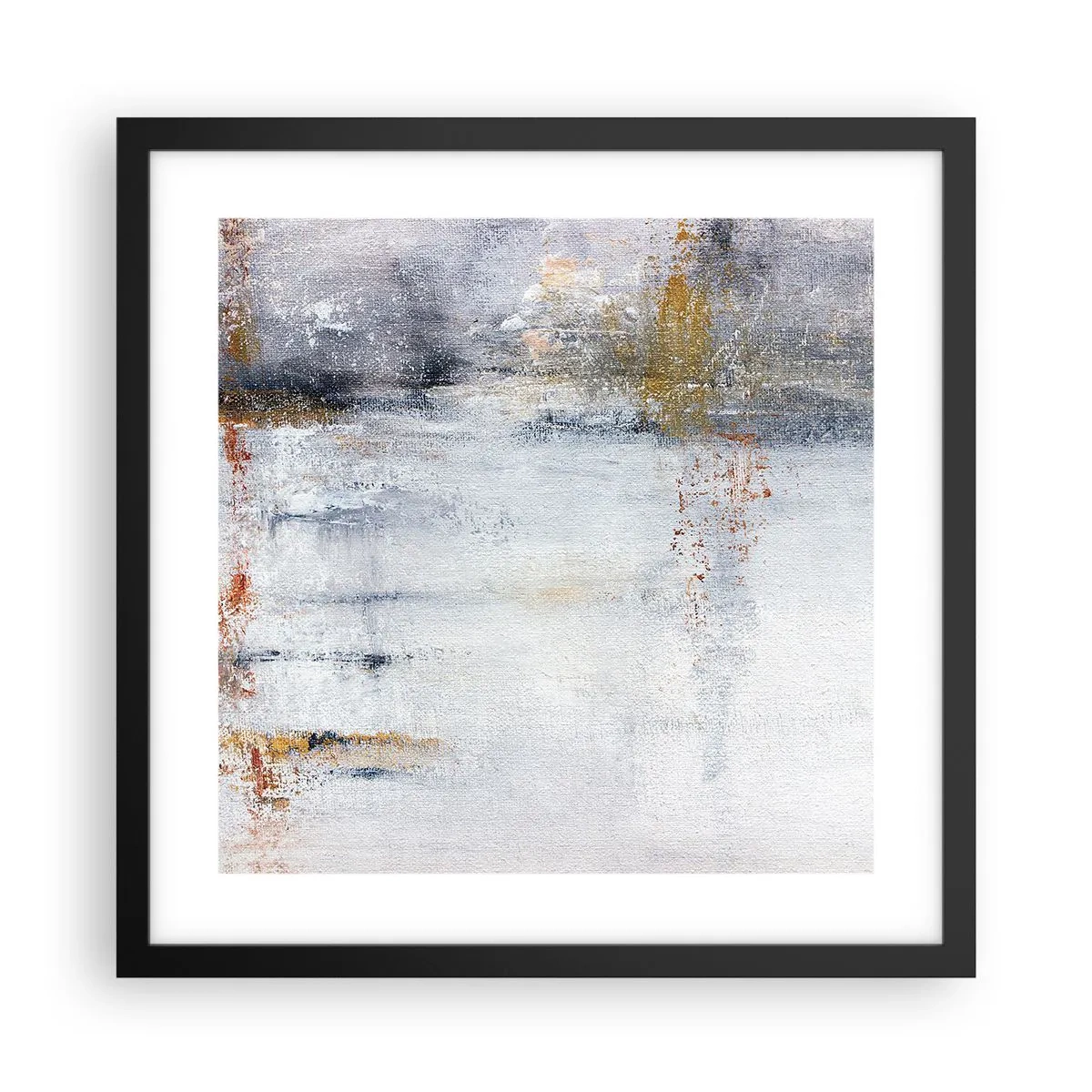 Plakat w czarnej ramie - Za powietrza zasłoną - 40x40 cm