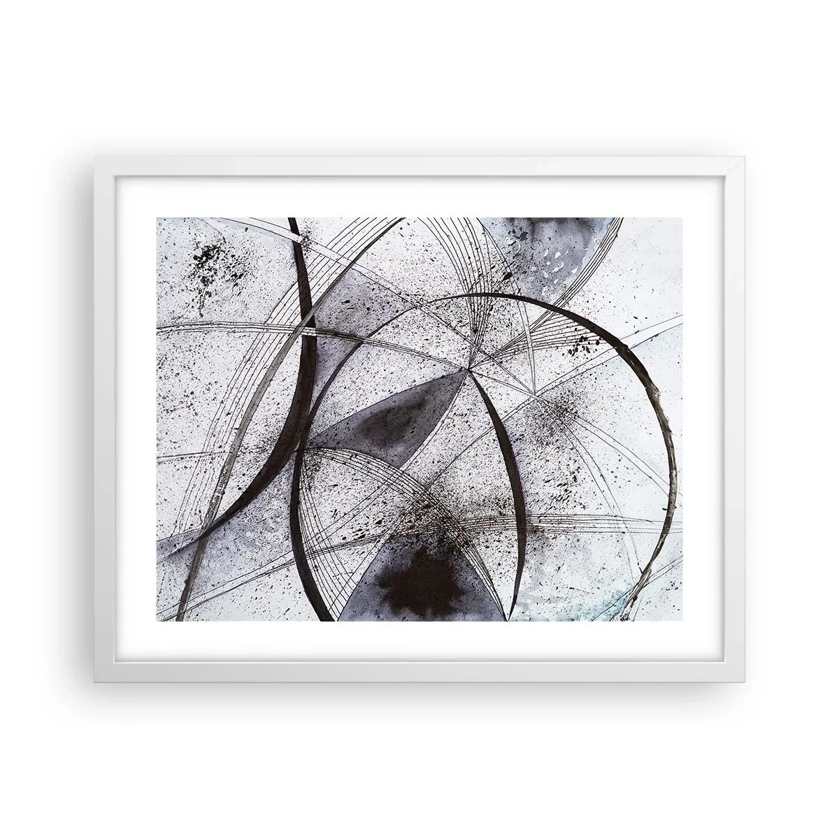 Plakat w białej ramie - Futurystyczna fantazja - 50x40 cm