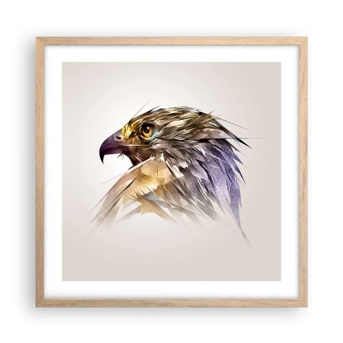 Plakat w ramie jasny dąb - Portret wojownika - 50x50 cm