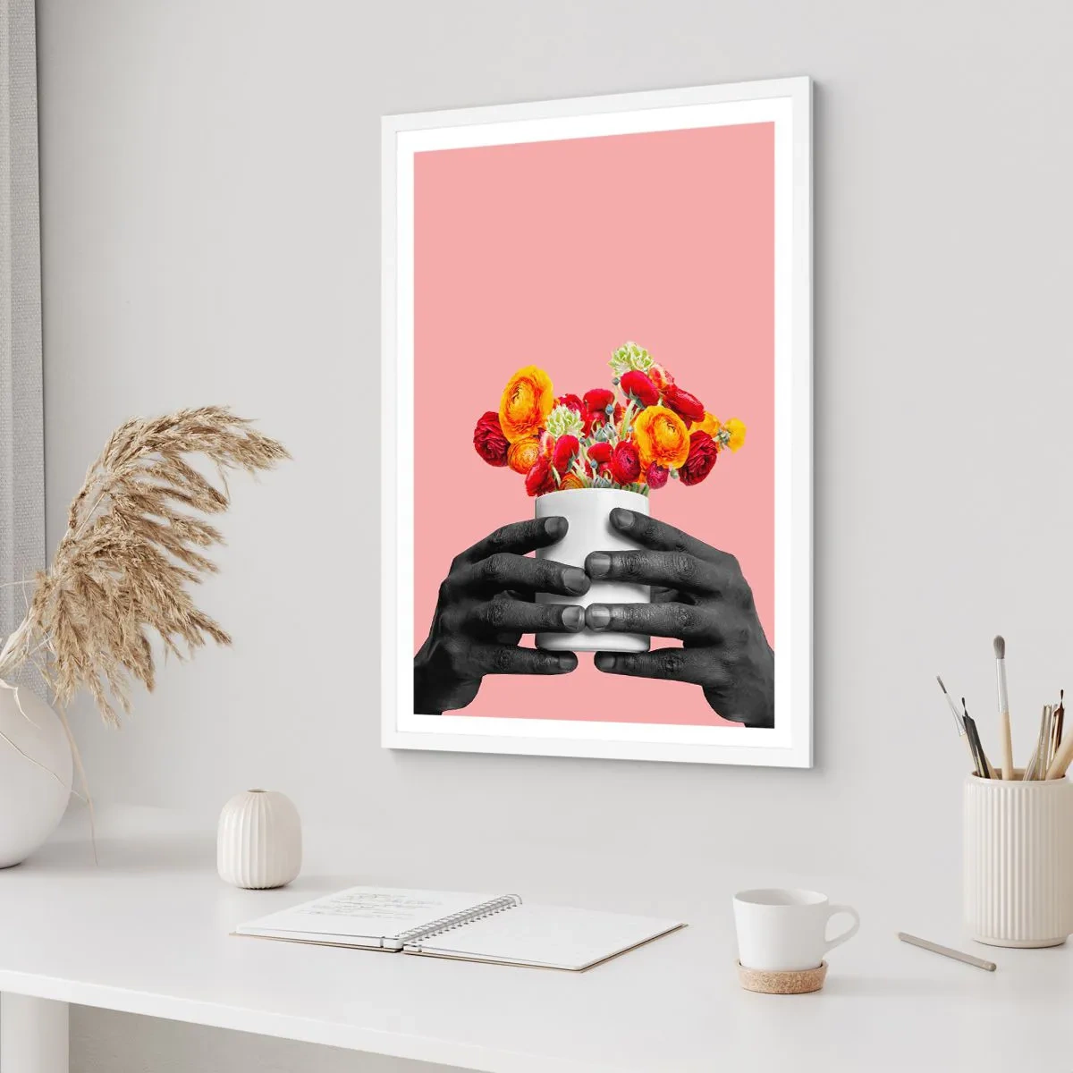 Plakat w białej ramie - Apoteoza życia - 70x100 cm