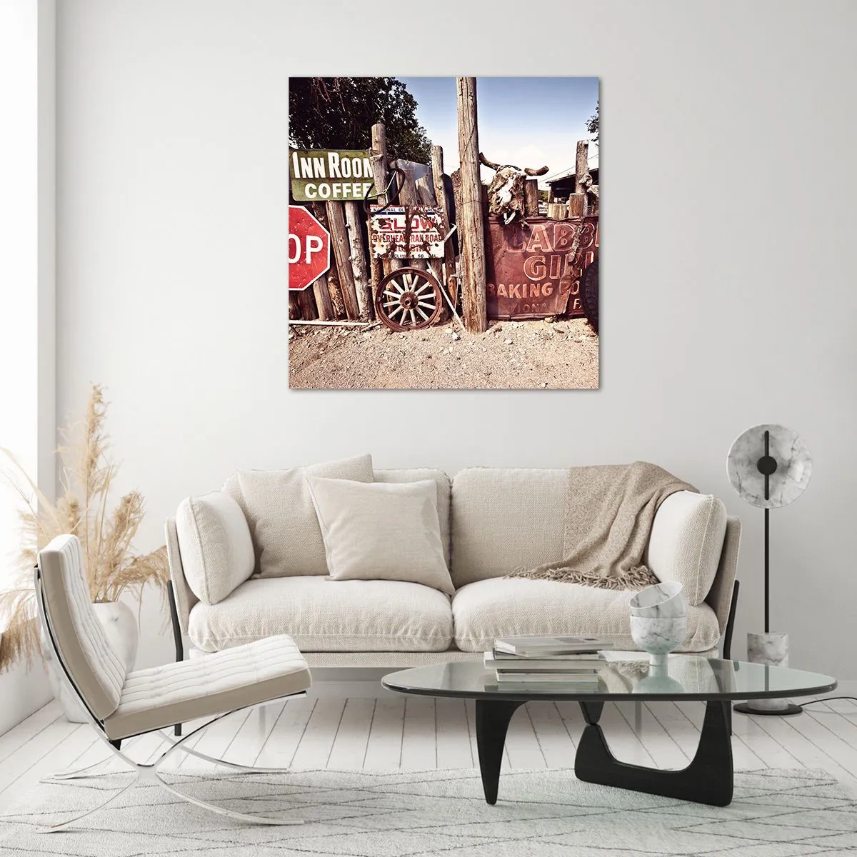 Obraz na szkle - A czas się zatrzymał - 60x60 cm