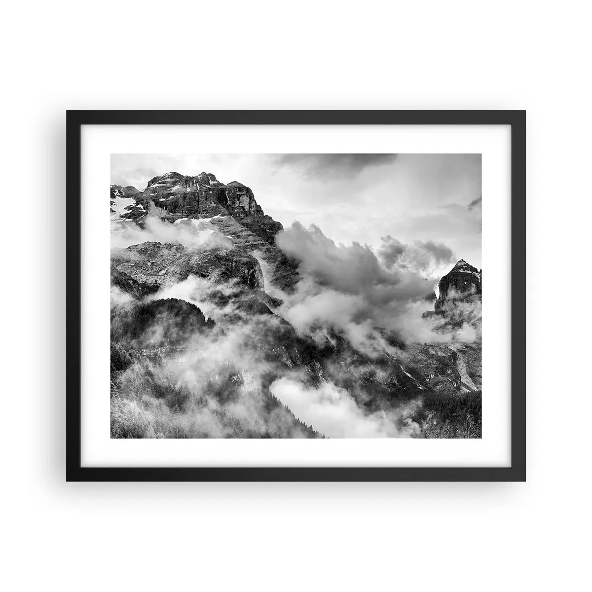 Plakat w czarnej ramie - Piękne i okrutne - 50x40 cm