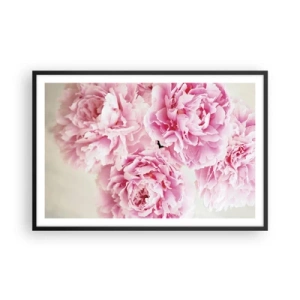 Plakat w czarnej ramie - W różowym przepychu - 91x61 cm
