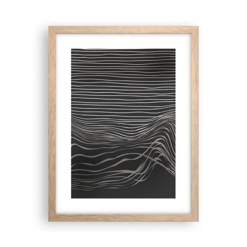 Plakat w ramie jasny dąb - Rytm i akcent - 30x40 cm