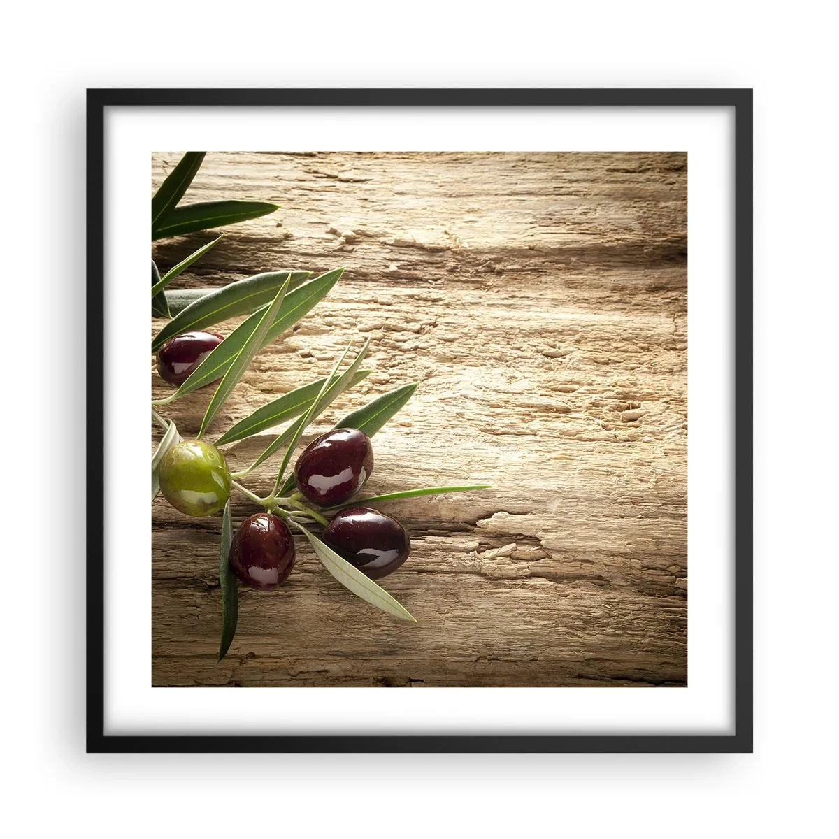 Plakat w czarnej ramie - Prosto od natury - 50x50 cm