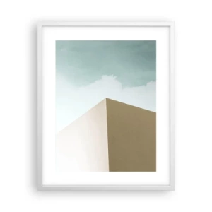 Plakat w białej ramie - Geometria słonecznego lata - 40x50 cm