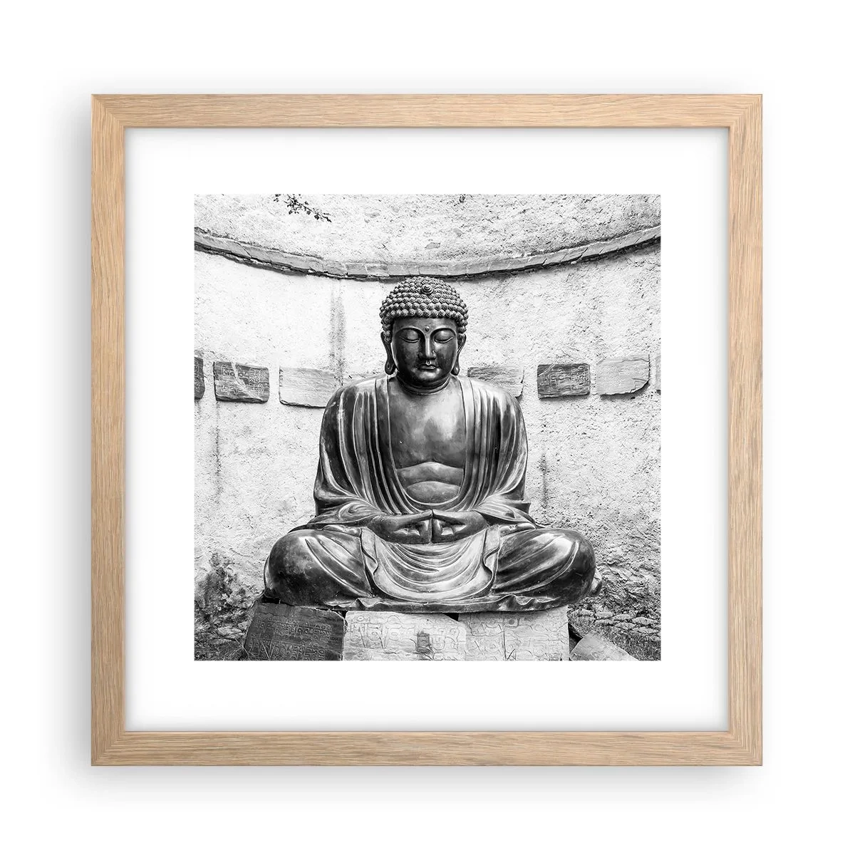 Plakat w ramie jasny dąb - U źródeł spokoju - 30x30 cm