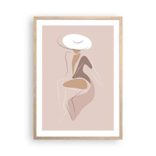 Plakat w ramie jasny dąb - Damą być - 50x70 cm