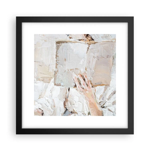 Plakat w czarnej ramie - W innym świecie - 30x30 cm