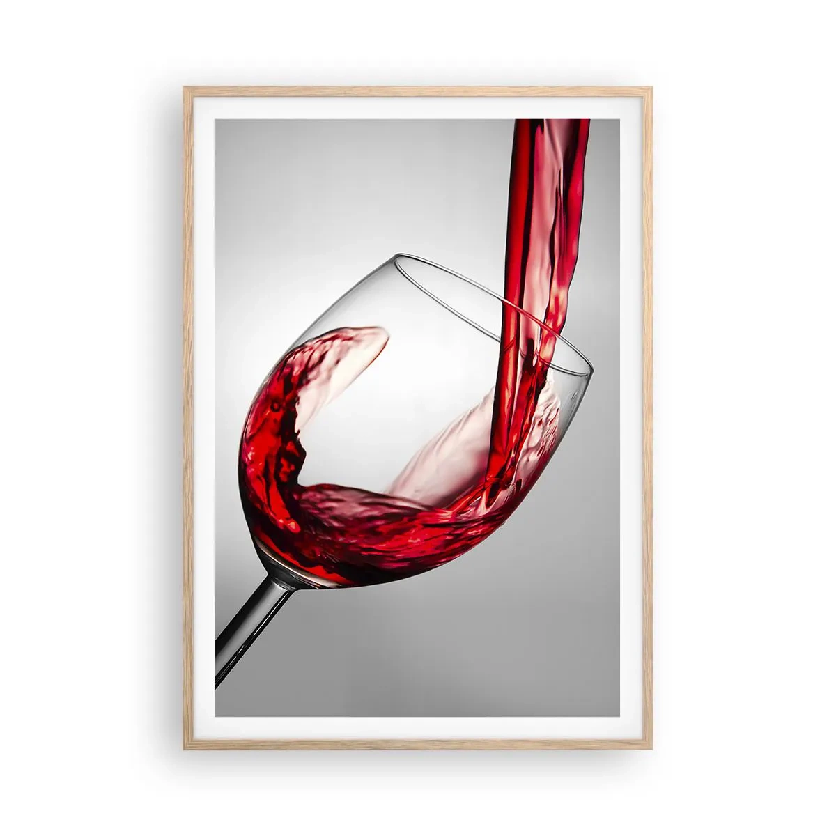 Plakat w ramie jasny dąb - Barwa - ruch - dźwięk - 70x100 cm