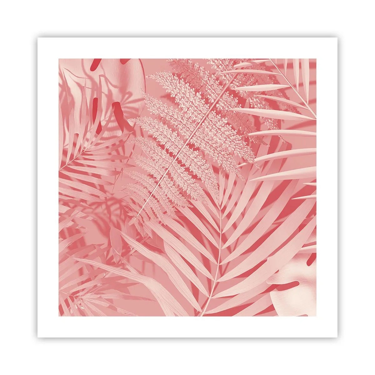 Plakat - Różowy koncept - 50x50 cm