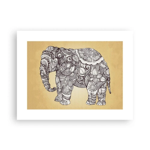 Plakat - Słoń się zasłonił - 40x30 cm