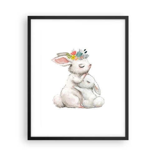 Plakat w czarnej ramie - Nie ma jak u mamy - 40x50 cm