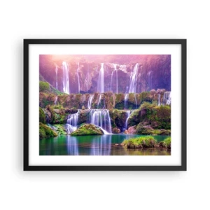 Plakat w czarnej ramie - Schody do nieba - 50x40 cm