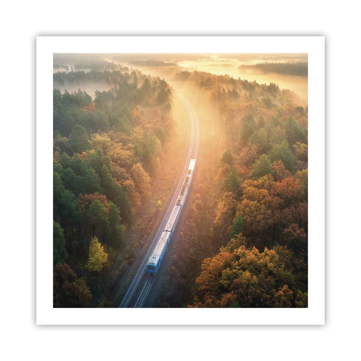 Plakat - Jesienna podróż - 60x60 cm
