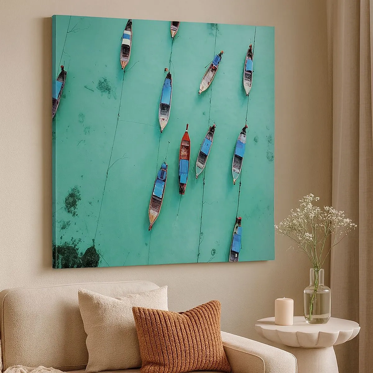 Obraz na płótnie - W radosnym oczekiwaniu - 30x30 cm