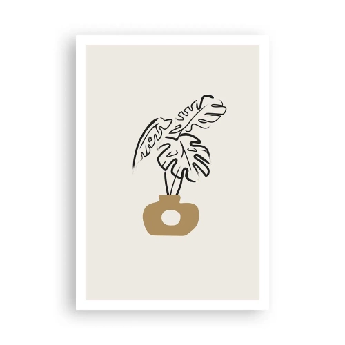Plakat - Monstera – ozdoba domu - 70x100 cm