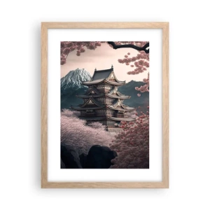 Plakat w ramie jasny dąb - Kraj kwitnącej wiśni - 30x40 cm