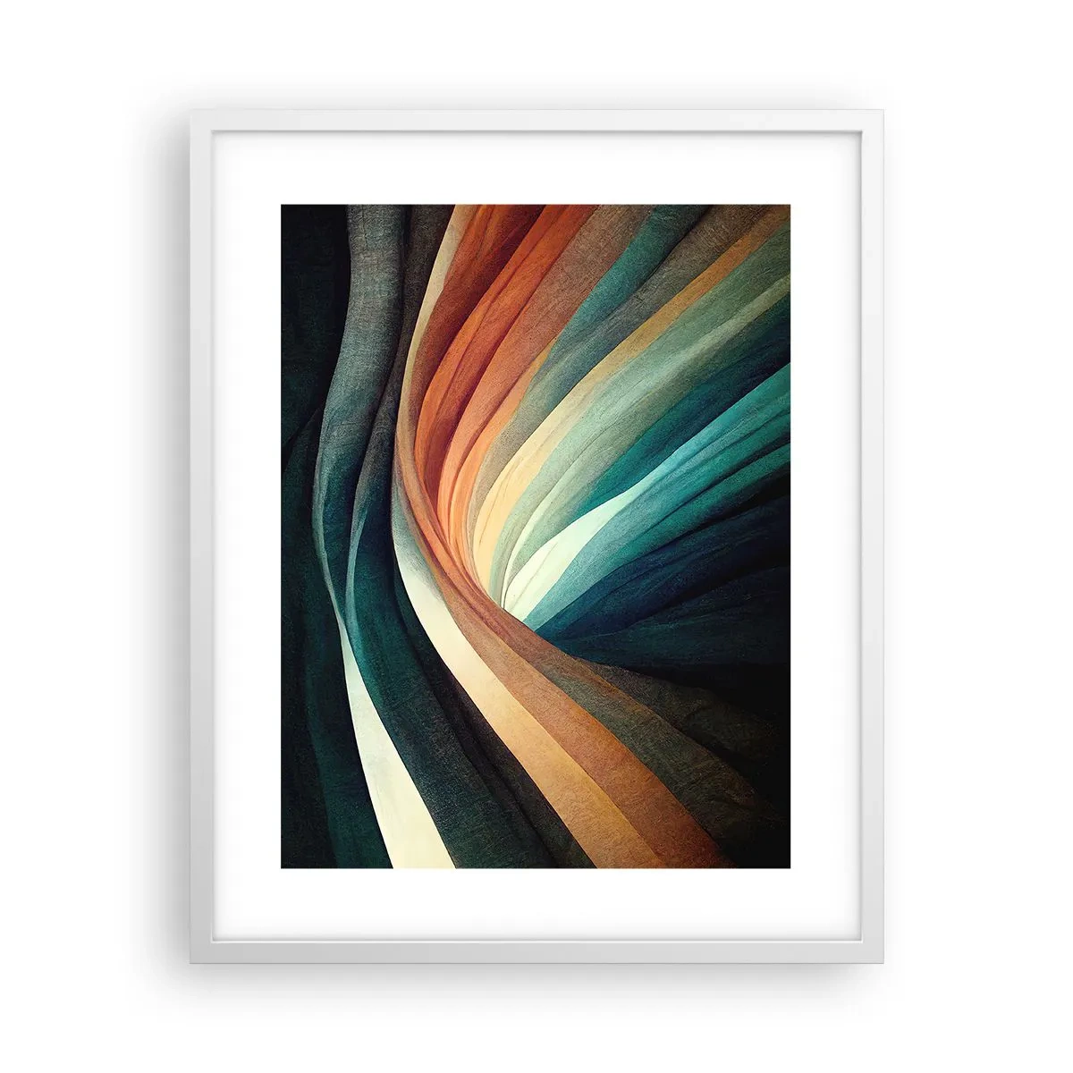 Plakat w białej ramie - Utkane z barw - 40x50 cm