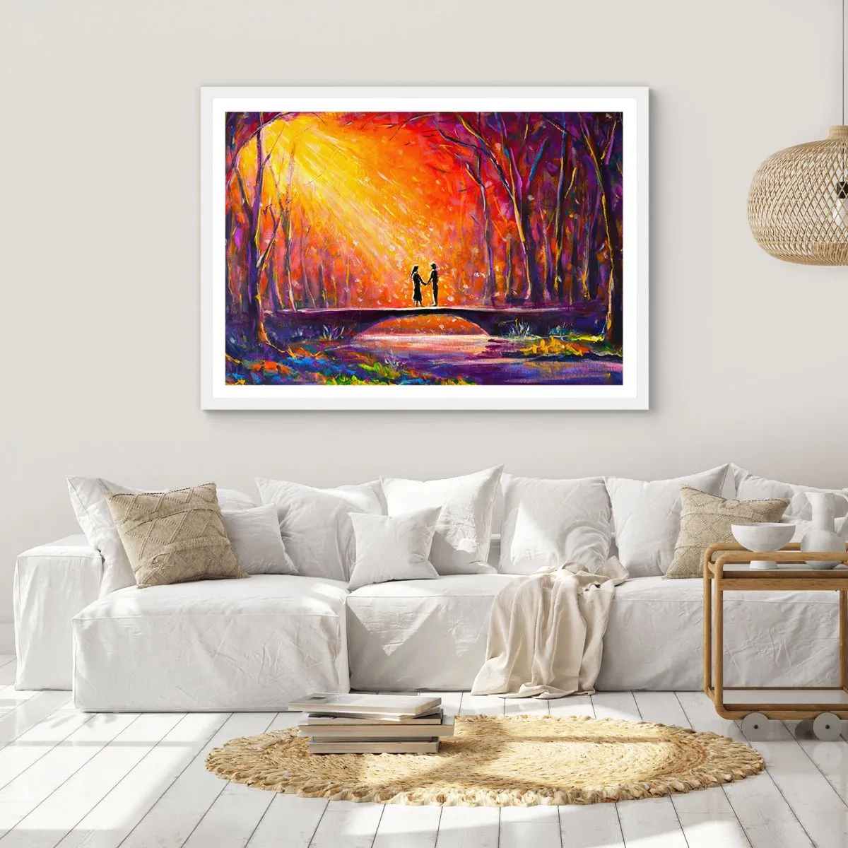 Plakat w białej ramie - Niebo ich też kocha - 91x61 cm