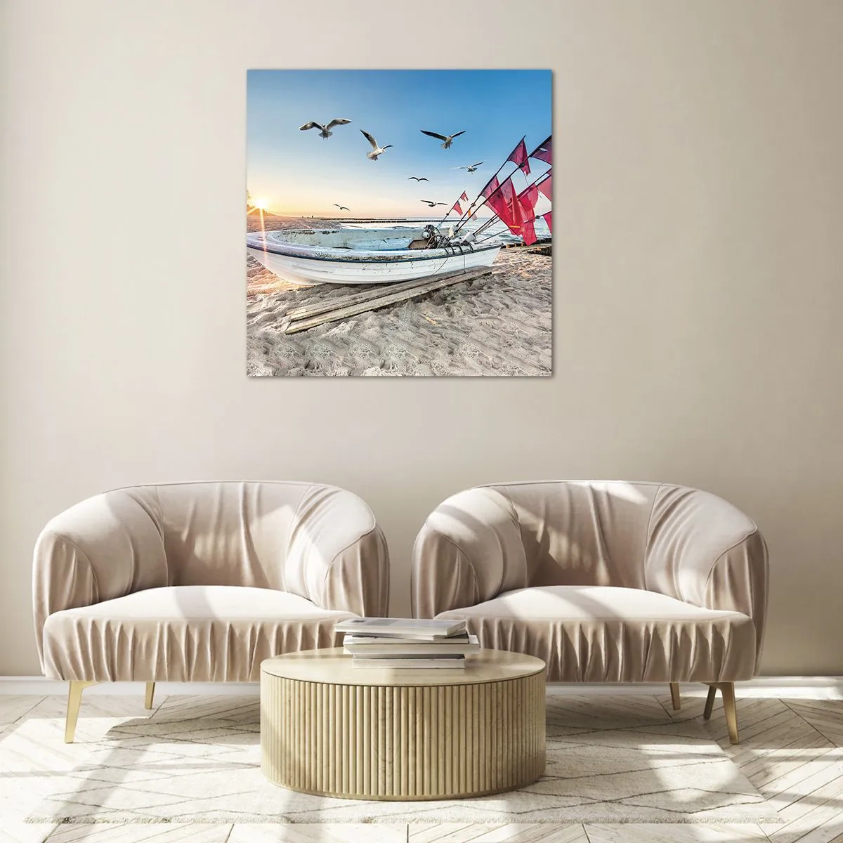 Obraz na szkle - Zasłużony odpoczynek - 70x70 cm