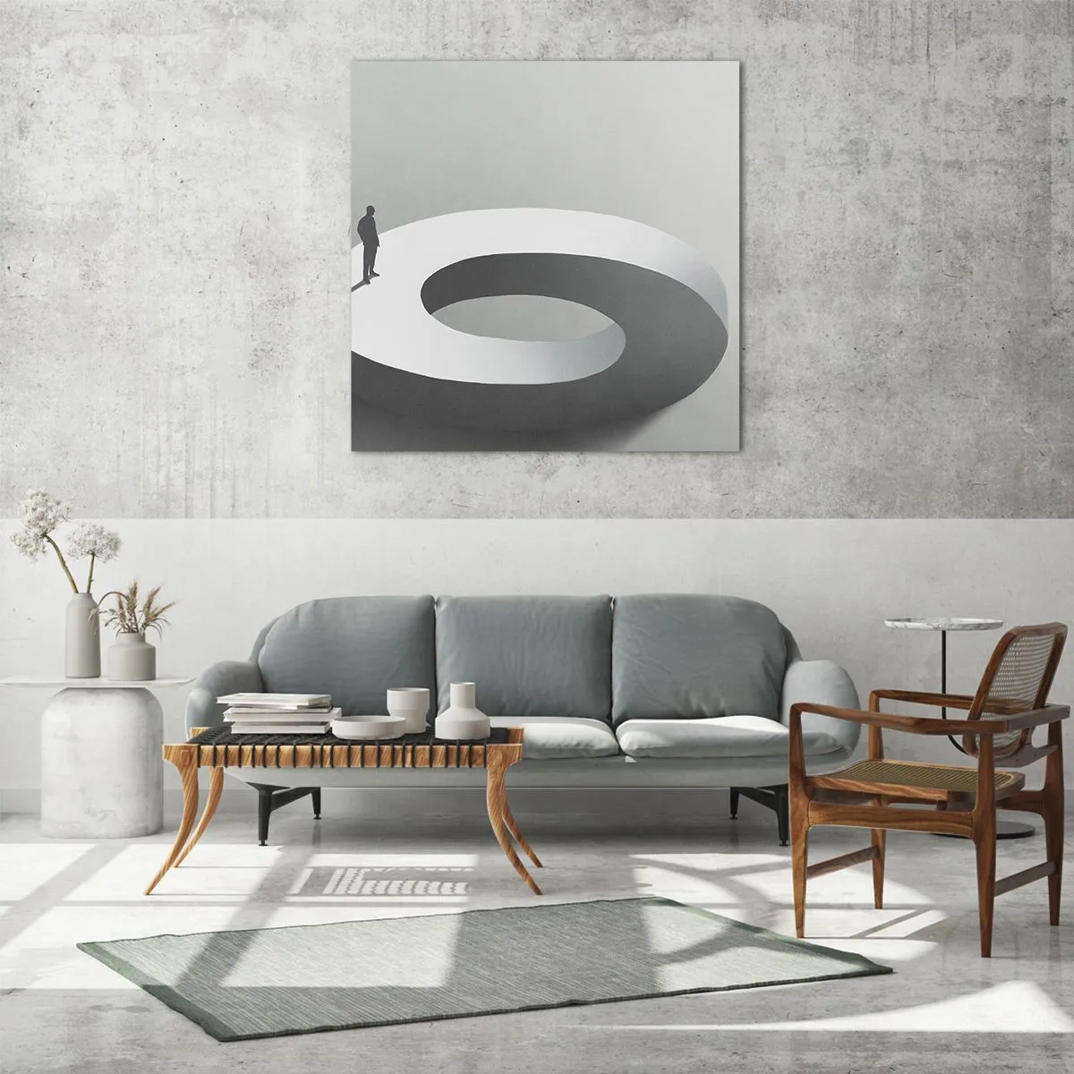 Obraz na szkle - I bądź tu mądry - 70x70 cm