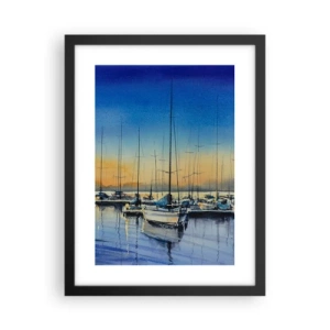 Plakat w czarnej ramie - Koniec dobrego dnia - 30x40 cm