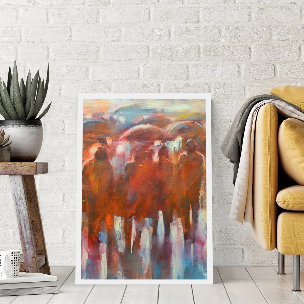 Plakat - Równi w deszczu i mgle - 40x50 cm