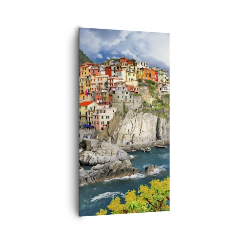 Obraz na płótnie - Gromadka przytulona do skał - 65x120 cm