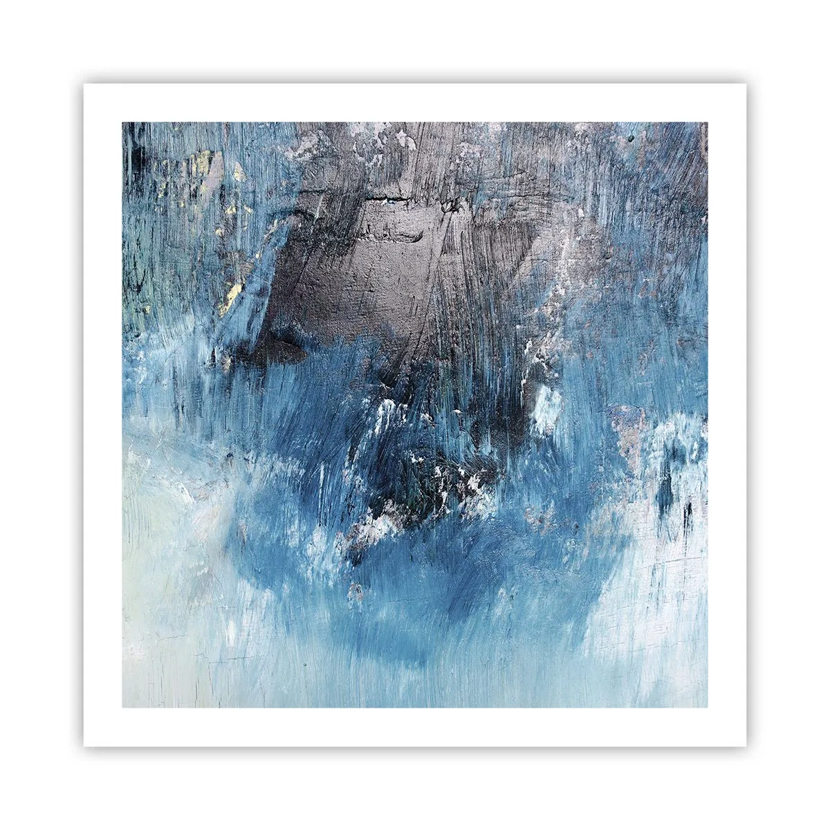 Plakat - Błękitna rapsodia - 60x60 cm